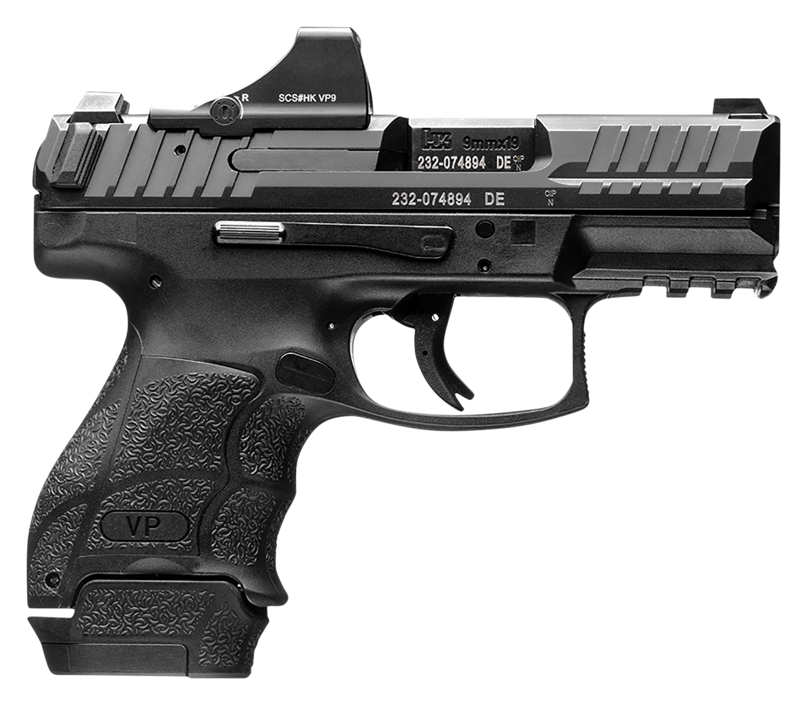 HK VP9SK Optics-Ready Semi-Auto Pistol with Holosun SCS Green Dot Sight ...